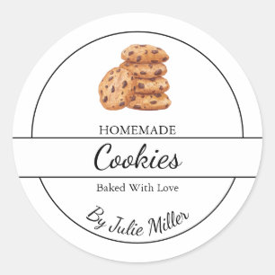 Étiquette de cookies maison simple