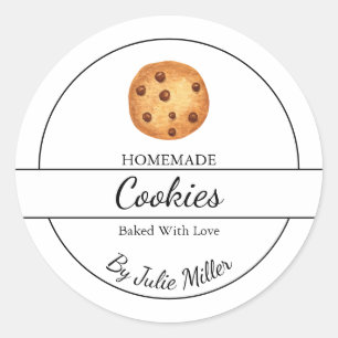 Étiquette de cookies maison simple