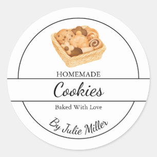 Étiquette de cookies maison simple