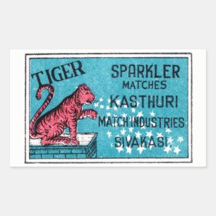 Étiquette de correspondance vintage - Tiger Sparkl