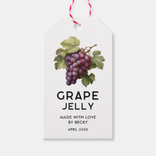 Étiquette de cuisine de gelée de raisin rouge modi