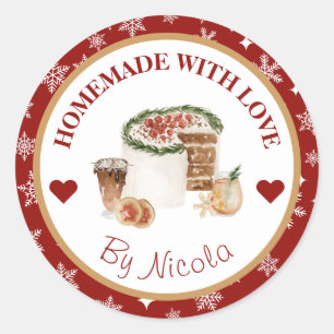 Étiquette de cuisine maison de Noël