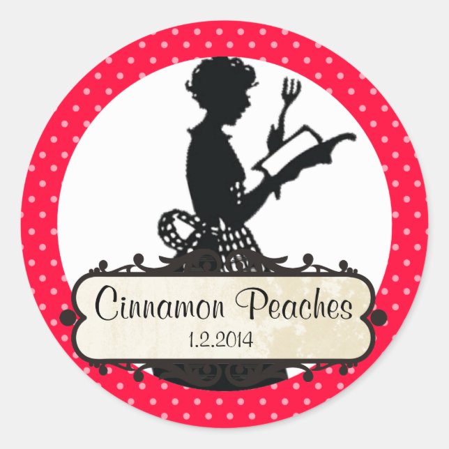 étiquette de cuisine pour femme au foyer personnal (Devant)