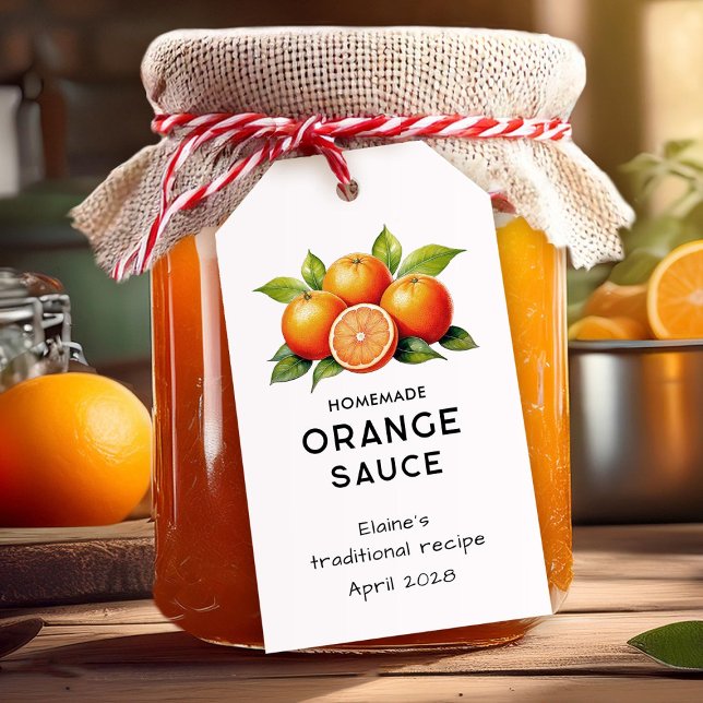 Étiquette de cuisine pour sauce orange modifiable  (Créateur téléchargé)