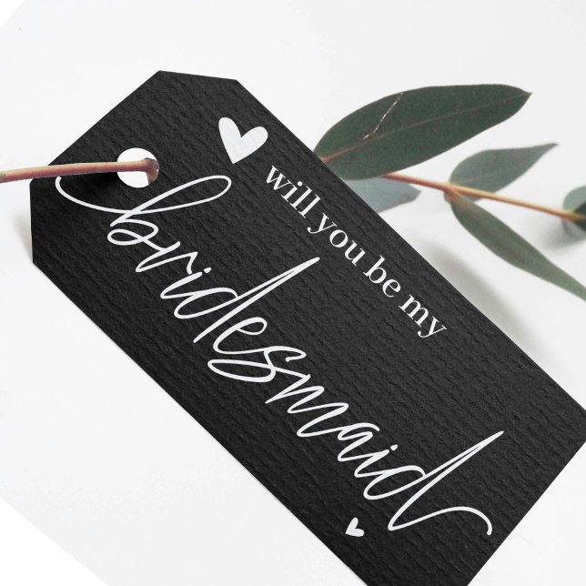 Étiquette de demande de demoiselle d'honneur (Créateur téléchargé)