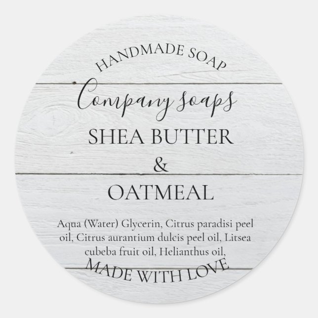 Étiquette de détergent personnalisé fait maison (Devant)