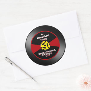 Étiquette de disque 45 tours Famille Adresse
