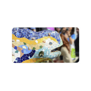 Étiquette de dragon de Guell de parc