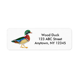 Étiquette de Drake de canard en bois