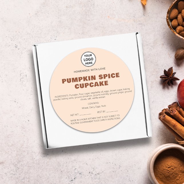 Étiquette de droit chalet Accueil Boulangerie Ingr (Cottage Law Label Home Bakery Ingredients Sticker)