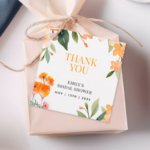 Étiquette de faveur de Aperol Spritz Floral pour e