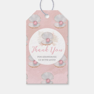 Étiquette de faveur de Baby Shower Bébé Océan Perl