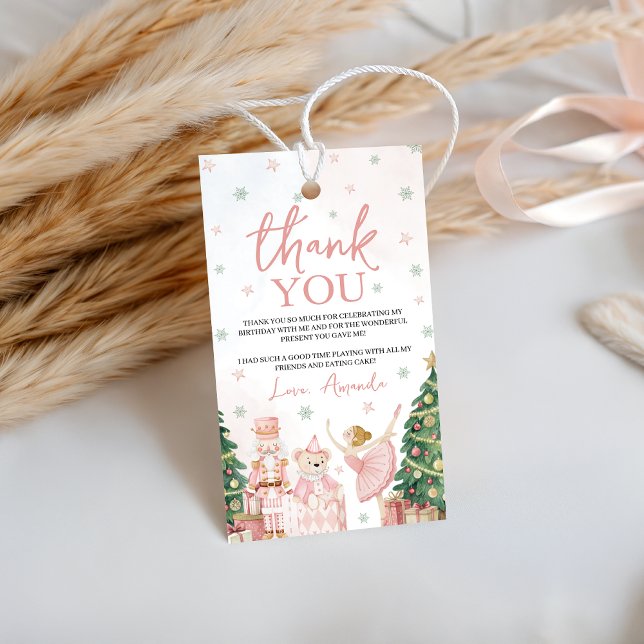 Étiquette de faveur de Casse-Noisette Sugar Plum (Créateur téléchargé)