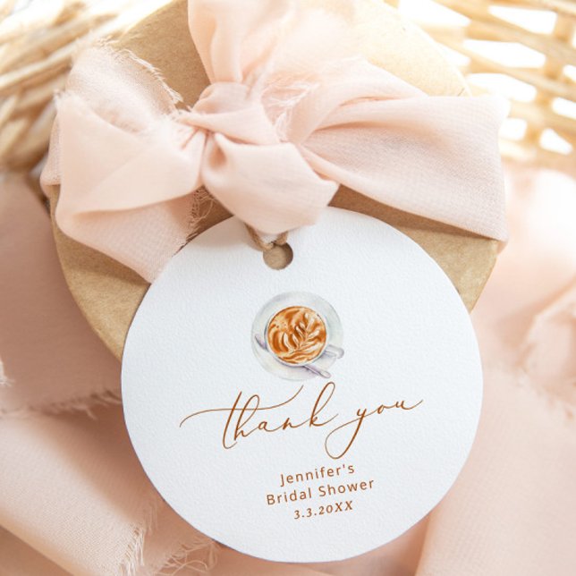 Étiquette de faveur de douche nuptiale d'amour en  (Créateur téléchargé)