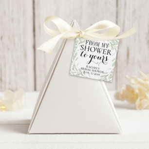 étiquette de faveur de la douche nuptiale, De ma d