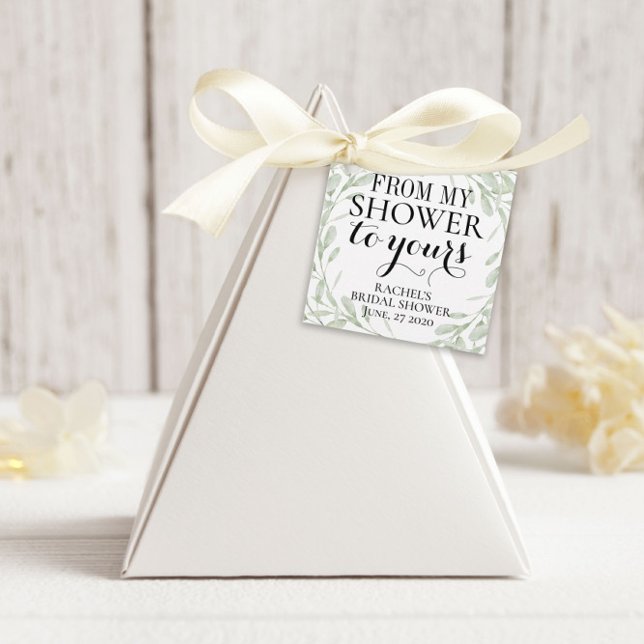 étiquette de faveur de la douche nuptiale, De ma d (Créateur téléchargé)
