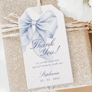Étiquette de Faveur de Mariage avec un Élégant Nœu