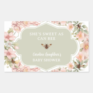 Étiquette de faveur de miel pour Baby Shower Bee