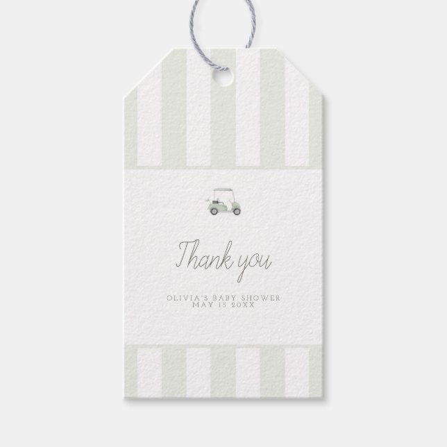 étiquette de faveur de rectangle de chariot de gol (Devant)