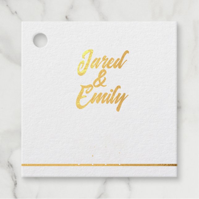 Étiquette de faveur en feuille (Devant)