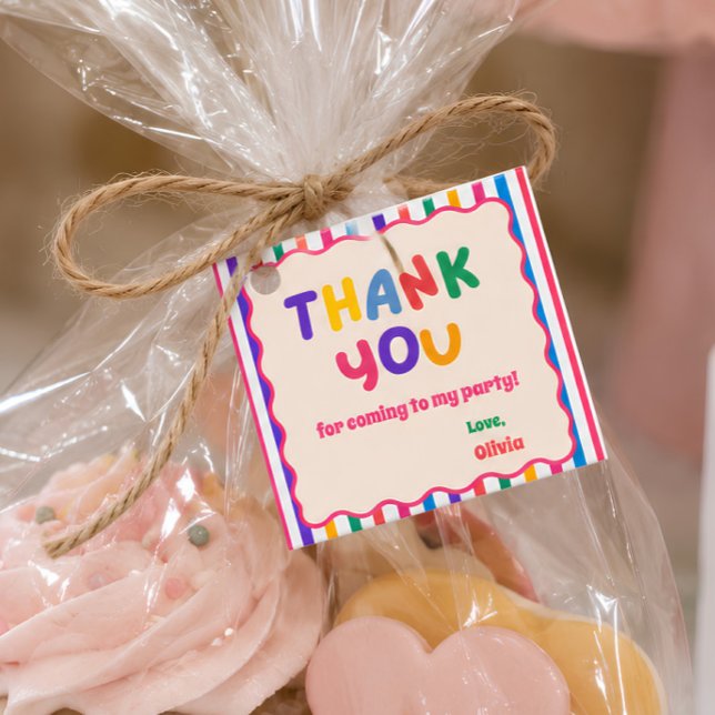 Étiquette de faveur Filles Veulent Être Une (girls just wanna be one favor tag, first birthday thank you tag, personalized birthday favor tag, 2x)