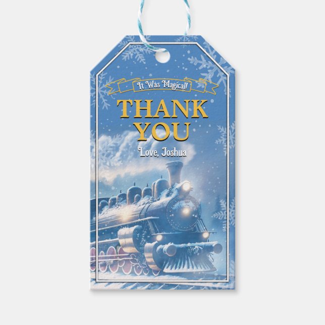 Étiquette de faveur Magic Express (Devant)