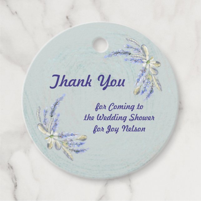 Étiquette de Faveur, Merci Cadeau de Mariage (Devant)