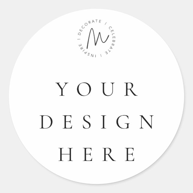 Étiquette de faveur personnalisée ronde (Devant)