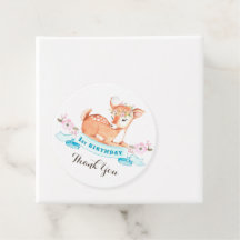 étiquette de faveur pour le premier anniversaire d