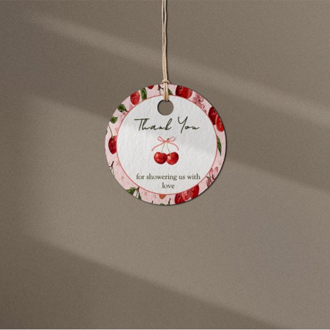 Étiquette de faveur sucrée cerise (Créateur téléchargé)
