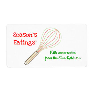 Étiquette de festins de Noël/étiquette de cuisson