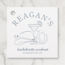 Étiquette de fête d'enterrement de vie de jeune fi