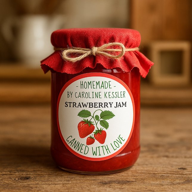 Étiquette de feuille de conservation de confiture  (Créateur téléchargé)