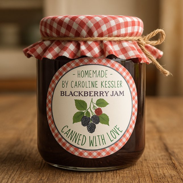 Étiquette de feuille de conservation de confiture  (Créateur téléchargé)
