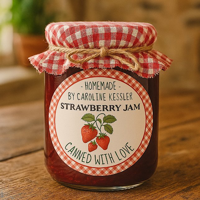 Étiquette de feuille de conservation de confiture  (Créateur téléchargé)
