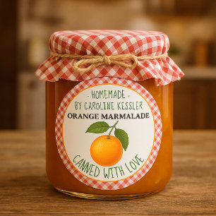 Étiquette de feuille de conservation de marmelade