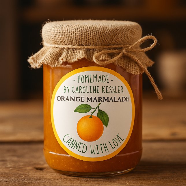 Étiquette de feuille de conserve de marmelade d'or (Créateur téléchargé)
