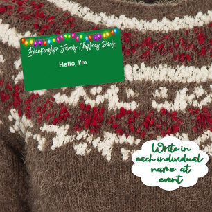 Étiquette de fin d'année de Noël de la bordure sup