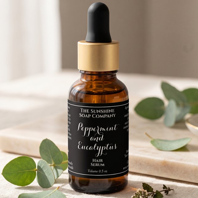 Étiquette de flacon compte-gouttes de cosmétiques  (Créateur téléchargé)