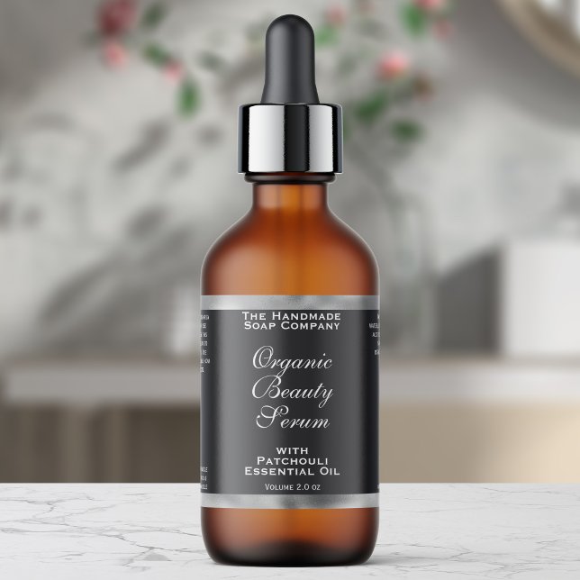 Étiquette de flacon compte-gouttes de cosmétiques  (Créateur téléchargé)