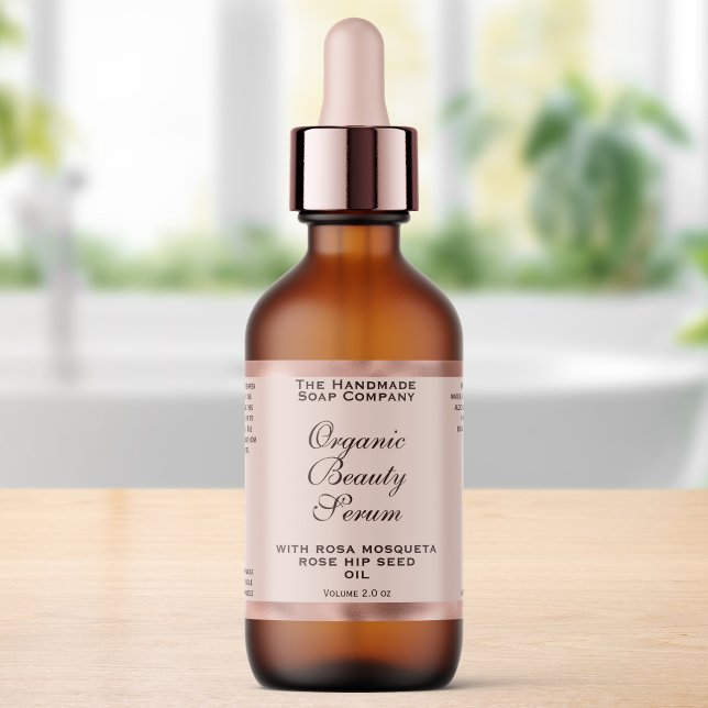 Étiquette de flacon compte-gouttes de cosmétiques  (Créateur téléchargé)