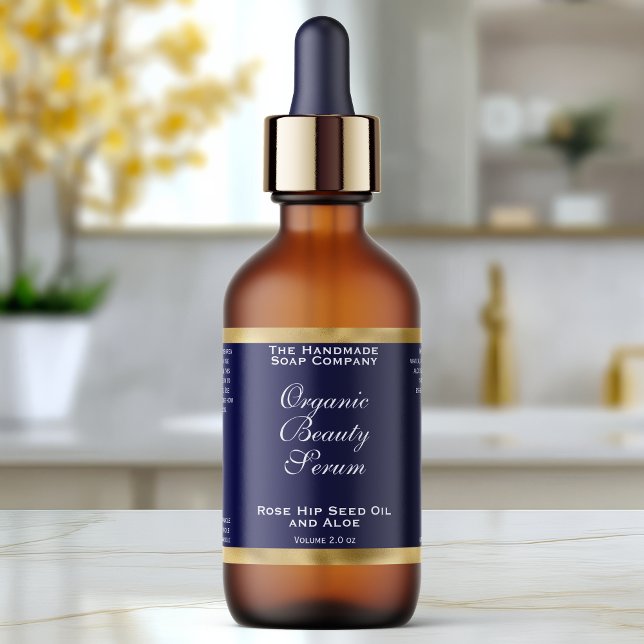 Étiquette de flacon compte-gouttes de cosmétiques  (Créateur téléchargé)