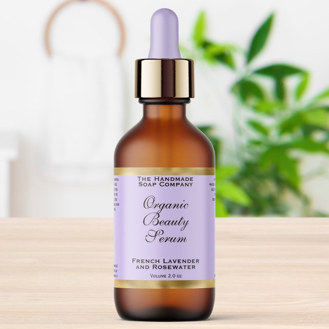 Étiquette de flacon compte-gouttes de cosmétiques  (Créateur téléchargé)
