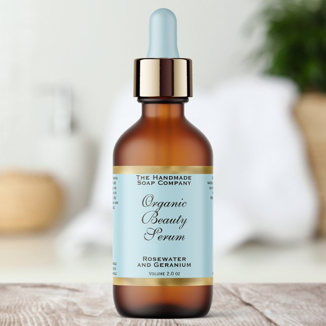 Étiquette de flacon compte-gouttes de cosmétiques  (Créateur téléchargé)