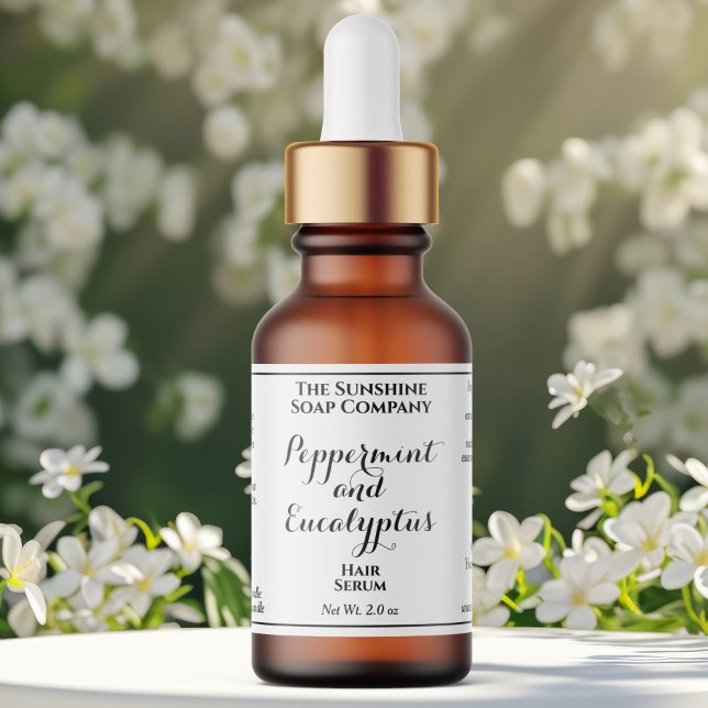 Étiquette de flacon compte-gouttes de cosmétiques  (Créateur téléchargé)