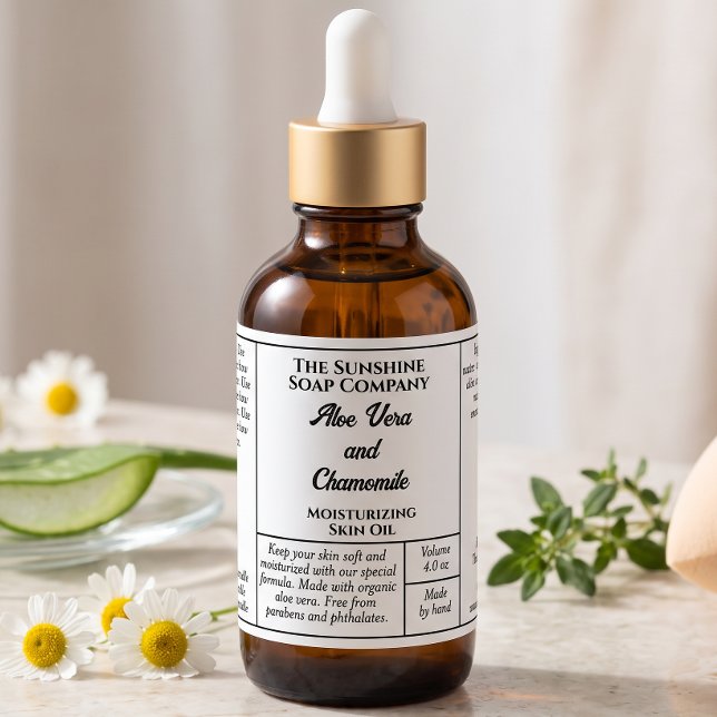 Étiquette de flacon compte-gouttes de cosmétiques  (Créateur téléchargé)