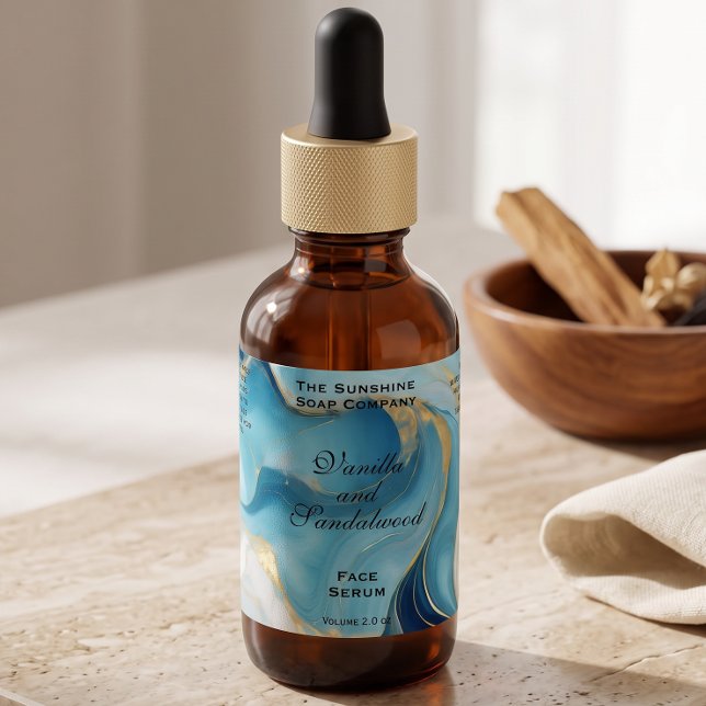 Étiquette de flacon compte-gouttes de cosmétiques  (Créateur téléchargé)