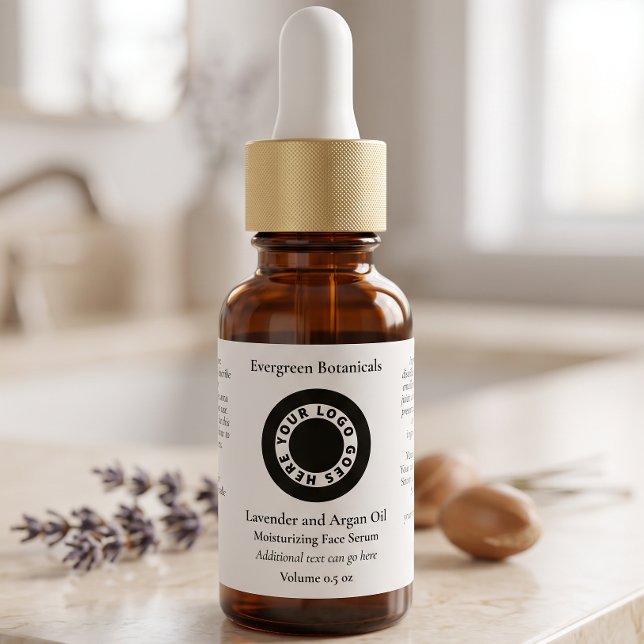Étiquette de flacon compte-gouttes de cosmétiques  (Créateur téléchargé)