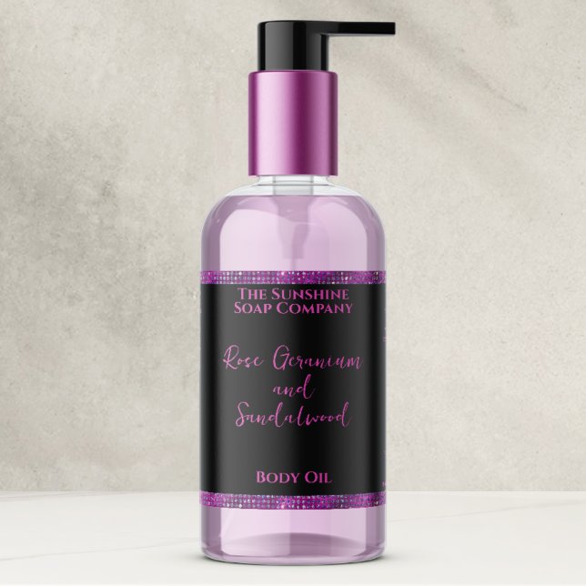 Étiquette de flacon de cosmétiques Paillettes Mage (Créateur téléchargé)