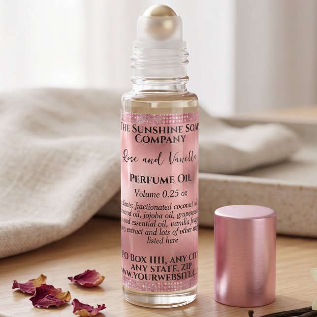 Étiquette de flacon de parfum à bille en papier al (Créateur téléchargé)